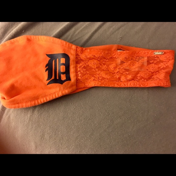 VS PINK Detroit Tigers bandeau Size Small EXC COND - Picture 2 of 5